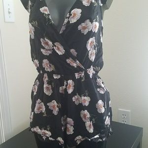 Forever 21 floral romper